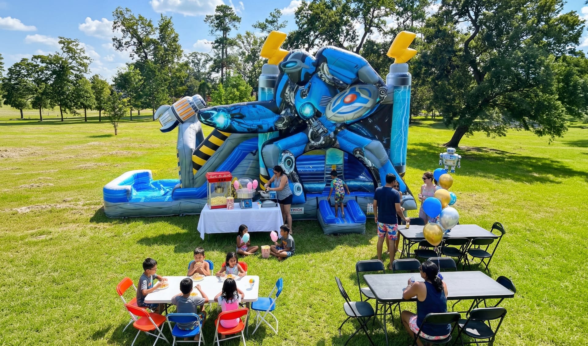 Colorful party decorations